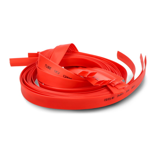 Термоусадочна трубка 10.0/5.0 червона - 10 шт.