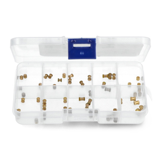 Латунна різьба - вставка для 3D-друку - різні розміри - набір із 100 штук - justPi