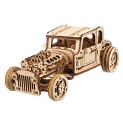 Hot Rod Furious Mouse - minisamochód - model mechaniczny do składania - fornir - 207 elementów - Ugearsmodels