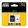 Goodram 3 in 1 -  karta pamięci micro SD / SDHC 32GB klasa 4 + adapter + czytnik - zdjęcie 1