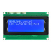 Wyświetlacz LCD 4x20 znaków niebieski - justPi