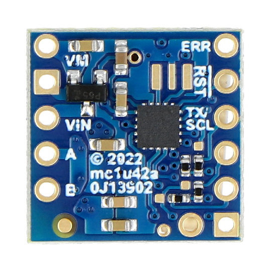 M1T256 - одноканальний контролер двигуна постійного струму 48 В/2,2 А - інтерфейс I2C - Pololu 5061