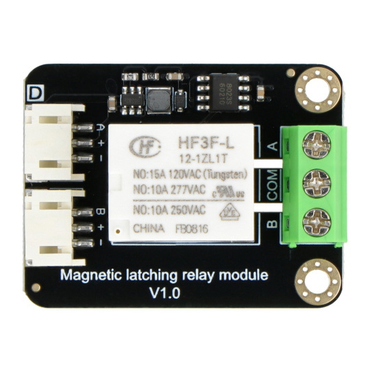 Гравітаційне магнітне реле з фіксацією 10A/250VAC - для Arduino та ESP32 - DFRobot DFR0996