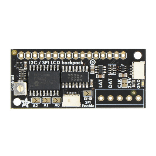 РК-дисплей I2C/SPI символьного типу - перетворювач I2C/SPI для РК-дисплея - STEMMA QT/Qwiic - Adafruit 292