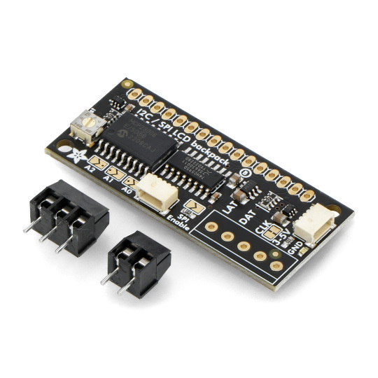 РК-дисплей I2C/SPI символьного типу - перетворювач I2C/SPI для РК-дисплея - STEMMA QT/Qwiic - Adafruit 292