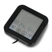 Tuya - termostat IR WiFi - czujnik temperatury i wilgotności - Moes WR-FL-S16-BK-MS
