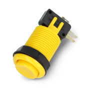 Arcade Concave Button 3,5cm - żółty - SparkFun