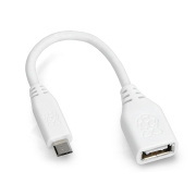 Przewód, kabel OTG Host microUSB - USB 15cm - oryginalny adapter dla Raspberry Pi Zero