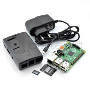 Zestaw Raspberry Pi 2 model B + obudowa + zasilacz + karta z systemem