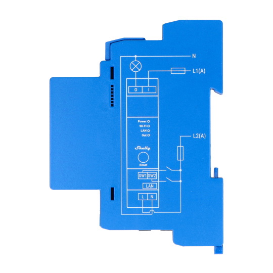 Shelly Pro 1 - 1-канальний WiFi контролер 230 В - додаток для Android/iOS