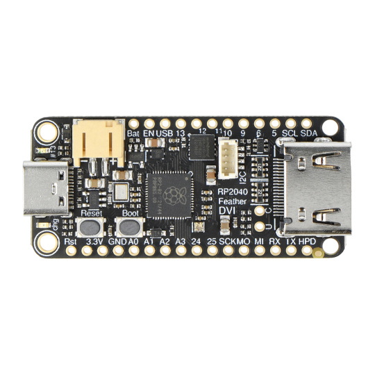 Feather RP2040 - плата з мікроконтролером RP2040 та портом DVI - Adafruit 5710