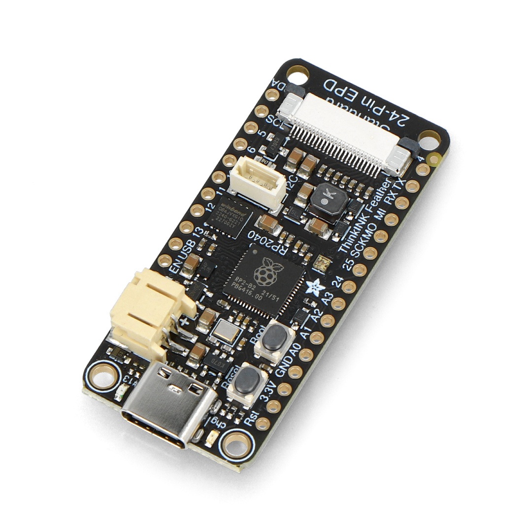 Feather RP2040 24-pin E-Paper - płytka z mikrokontrolerem RP2040 i złączem wyświetlacza - Adafruit 5727