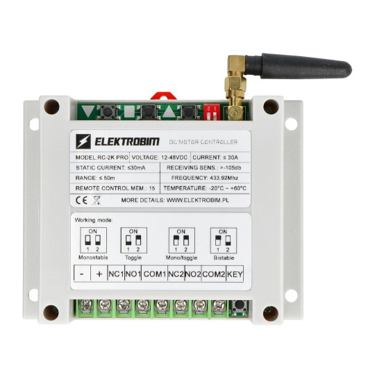 Пульт дистанційного керування для електричного приводу - Elektrobim RC-2K Pro