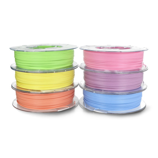Набір пастельних філаментів Rosa3D PLA 1,75 мм 6x350 г