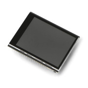 Wyświetlacz dotykowy pojemnościowy TFT 2,8" 240x320px z czytnikiem microSD - Shield dla Arduino -