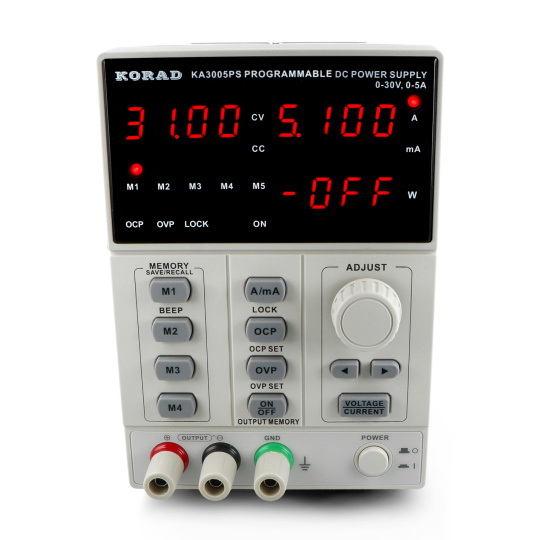 Лабораторний блок живлення Korad KA3005PS 0-30V 5A