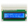 Wyświetlacz LCD 2x16 znaków niebieski ze złączami - zdjęcie 1