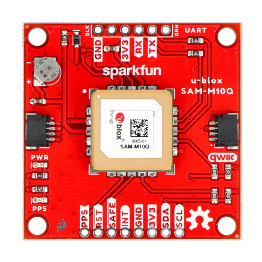 SparkFun GPS Breakout - GPS-модуль з чіпом SAM-M10Q та вбудованою антеною - Qwiic - SparkFun GPS-21834