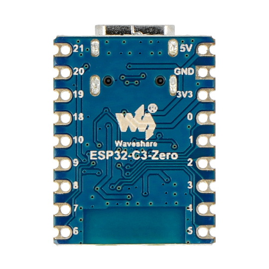 ESP32-C3-Zero — мини-плата для разработки с поддержкой WiFi/Bluetooth — ESP32-C3FN4 — Waveshare 25452