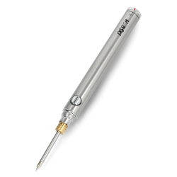 Bezprzewodowa lutownica FlatPro2 Solder z regulacją temperatury - 200-470 stopni - srebrna - Webski