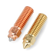 Zestaw dysz 0,4mm M6 do drukarki 3D Creality K1 - filament 1,75mm - stal hartowana i mosiądz
