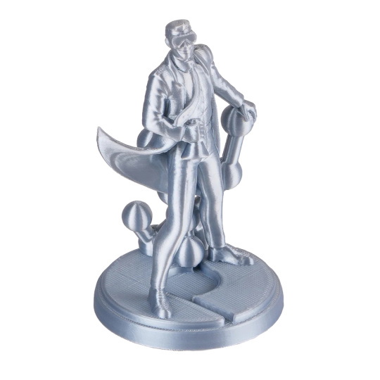 Филамент Polymaker PolyLite Silk PLA 1,75 мм, 1 кг - серебристый