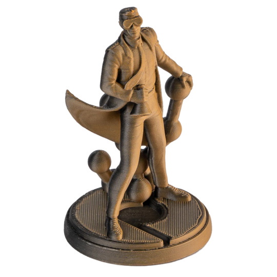 Філамент Polymaker Panchroma PLA Dual Shadow Orange 1.75 мм 1 кг - помаранчево-чорний