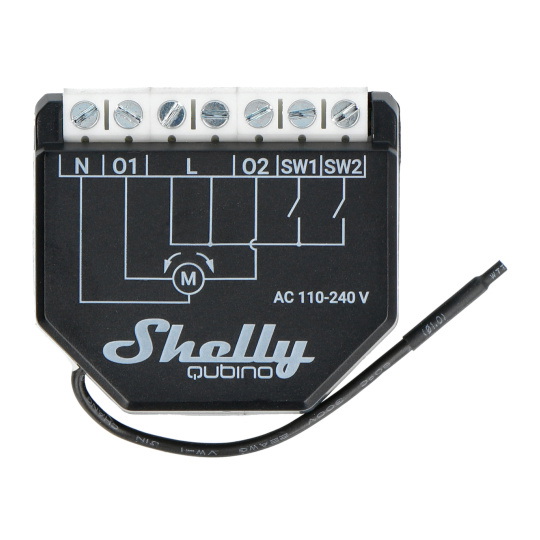 Shelly Qubino Wave Shutter - контролер ролет 230 В - вимірювання енергії - Z-Wave