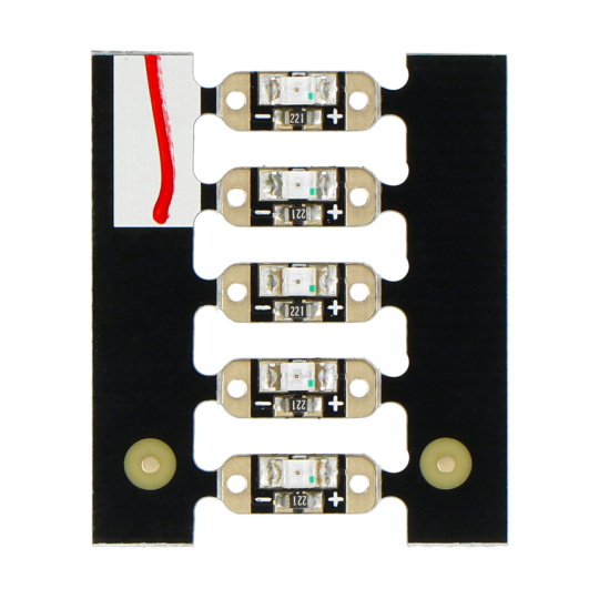 Світлодіодні блискітки - світлодіоди - рубіново-червоні - 5 шт. - Adafruit 1755