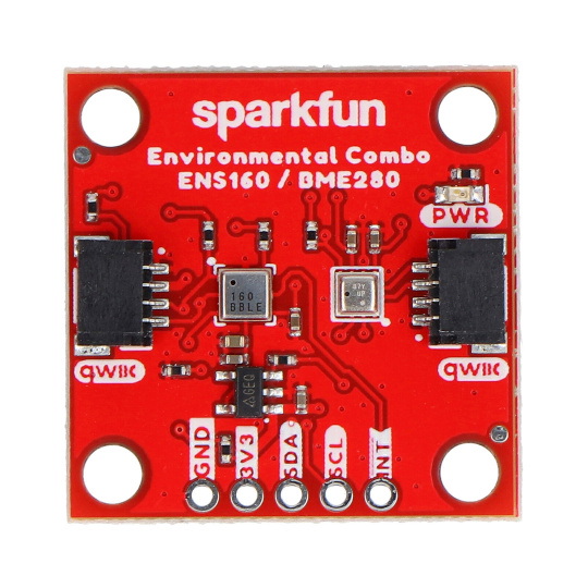 Комбінований датчик навколишнього середовища - ENS160 / BME280 - Qwiic - SparkFun SEN-22858