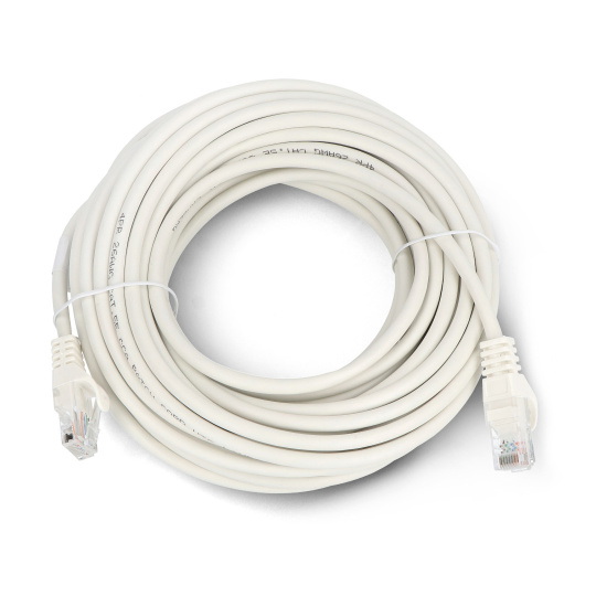 Мережевий кабель Ethernet Patchcord UTP 5e 10 м - білий