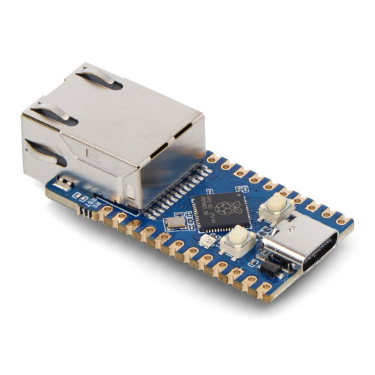 RP2040-ETH Mini - плата з мікроконтролером RP2040 і мережевим модулем Ethernet - CH9120 - Waveshare 24082