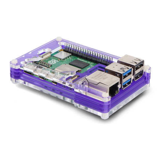 Pibow Coupe 5 - чохол для Raspberry Pi 5 - Royale - PiMoroni PIM679