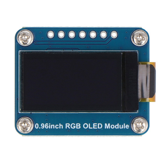 OLED IPS дисплей 0.96'' 64x128px - SPI - 65K RGB - для Raspberry Pi, Arduino, STM32 - Waveshare 25133