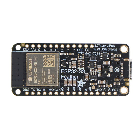 Feather ESP32-S3 з TFT-дисплеєм - модуль WiFi, GPIO - 4 МБ флеш-пам'яті, 2 МБ PSRAM - сумісний з Arduino - Adafruit 5483