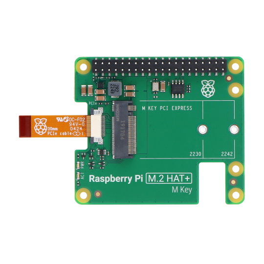 Raspberry Pi M.2 HAT+ — NVMe-накопитель и аксессуар M.2 для Raspberry Pi 5.