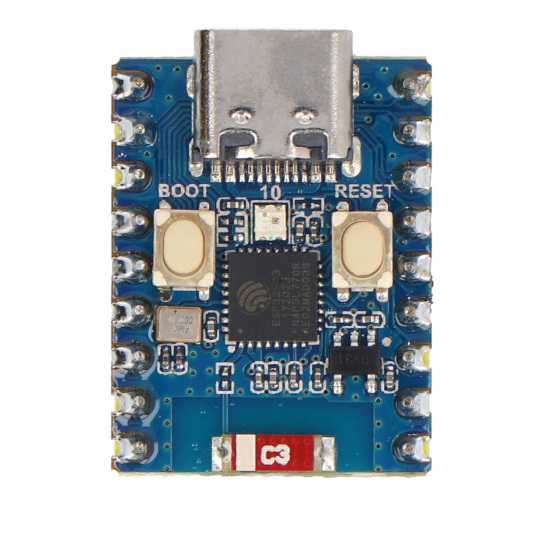 ESP32-C3-Zero-M — плата разработки WiFi/Bluetooth с разъемами — ESP32-C3FN4 — Waveshare 25532