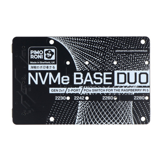 Плата розширення NVMe Base Duo - для Raspberry Pi 5 - Pimoroni PIM704