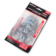 Zestaw metalowych opasek zaciskowych - stalowe uniwersalne zaciski ślimakowe 8-36mm - 10szt.