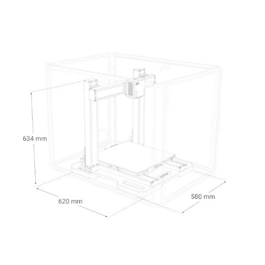3D-принтер Snapmaker Artisan 3in1 Premium - лазерный модуль, ЧПУ, 3D-печать в корпусе