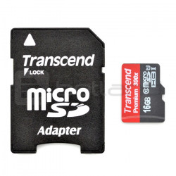 Karta pamięci Transcend Premium micro SD / SDHC 16GB UHS 1 klasa 10 z adapterem