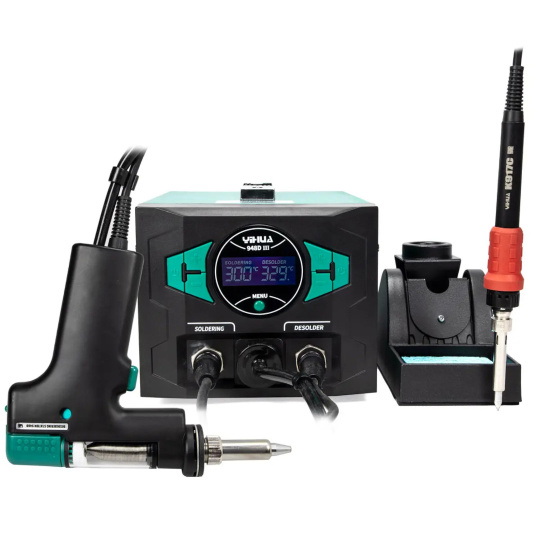 Паяльна станція Yihua 948D-III 2-в-1 для демонтажу паяльних жал та компресора - 290 Вт