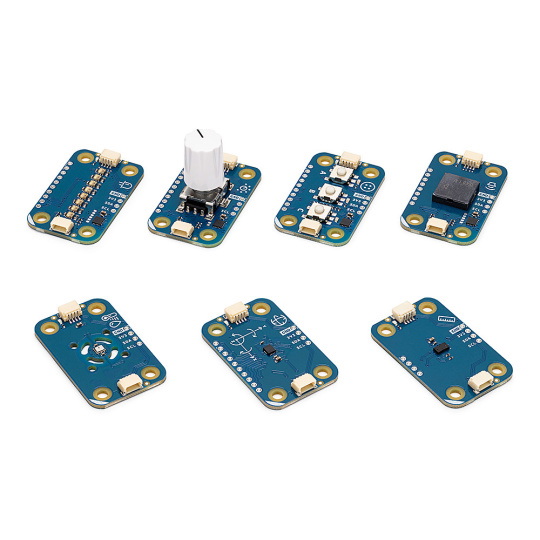 Комплект для підключення Arduino Plug and Make - комплект Arduino Uno R4 WiFi та 7 модулів Qwiic - AKX00069