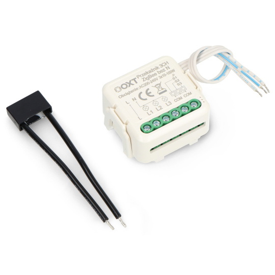 Tuya - 3-канальне міні-реле без N - ZigBee - додаток для Android/iOS - OXT SWTZ33