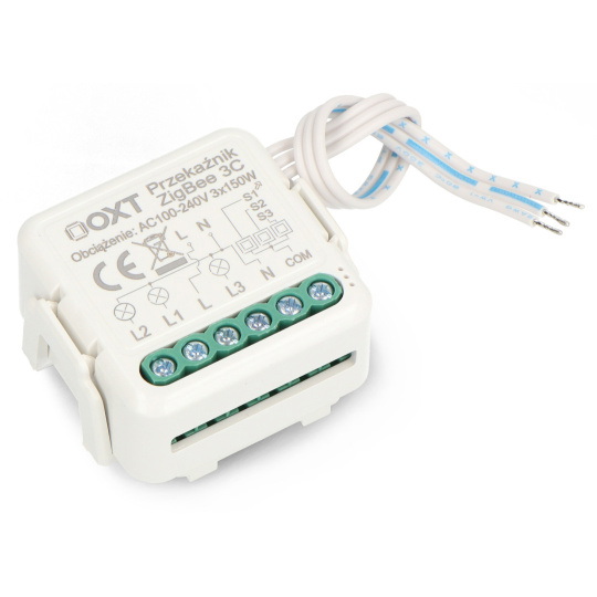 Tuya - 3-канальне міні-реле - ZigBee - додаток для Android/iOS - OXT T263