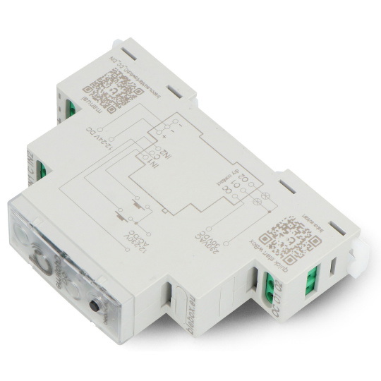 BleBox SwitchBoxD DC DIN - 2-канальне реле 230 В змінного струму 30 В постійного струму WiFi - додаток для Android/iOS