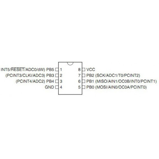 Мікроконтролер AVR - ATtiny13A-SSU