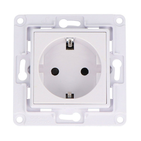 Shelly Wall Socket - настінна розетка для смарт-реле - біла