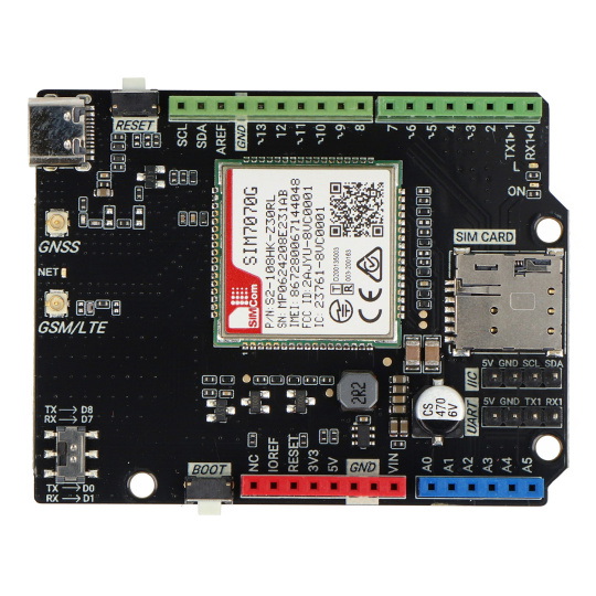 DFRobot Shield NB-IoT / LTE / GNSS / GPRS / GPS SIM7070G - плата расширения для Arduino - DFRobot DFR0572