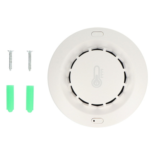 Tuya - Розумний датчик диму з вимірюванням температури та вологості WiFi - RTX WSSTH3